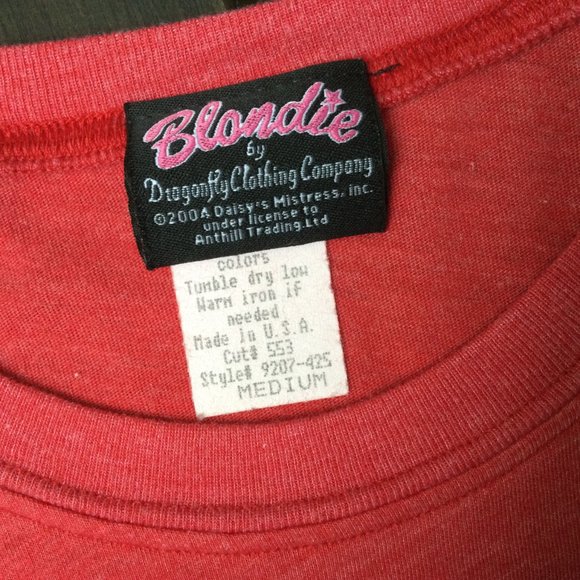 Blondie red T-shirt - Picture 3 of 4